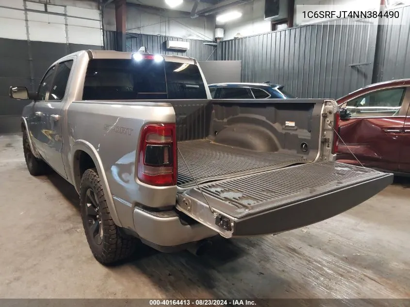 2022 Ram 1500 Laramie 4X4 5'7 Box VIN: 1C6SRFJT4NN384490 Lot: 40164413