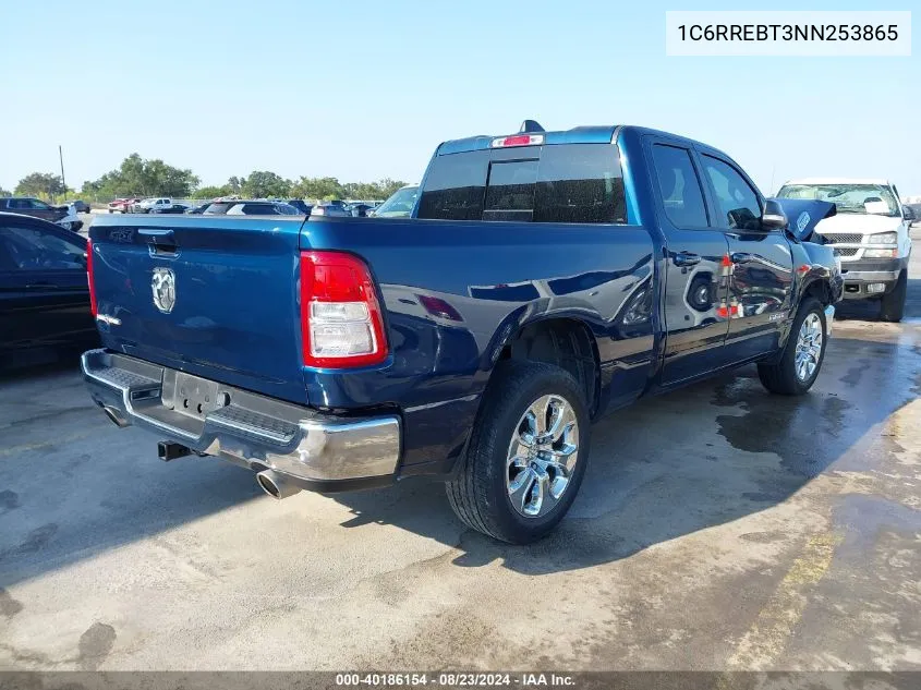 2022 Ram 1500 Lone Star Quad Cab 4X2 6'4 Box VIN: 1C6RREBT3NN253865 Lot: 40186154