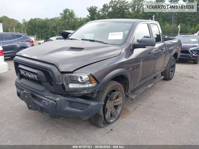 2022 Ram 1500 Classic Warlock Quad Cab 4X4 6'4 Box VIN: 1C6RR7GT4NS161038 Lot: 40187421