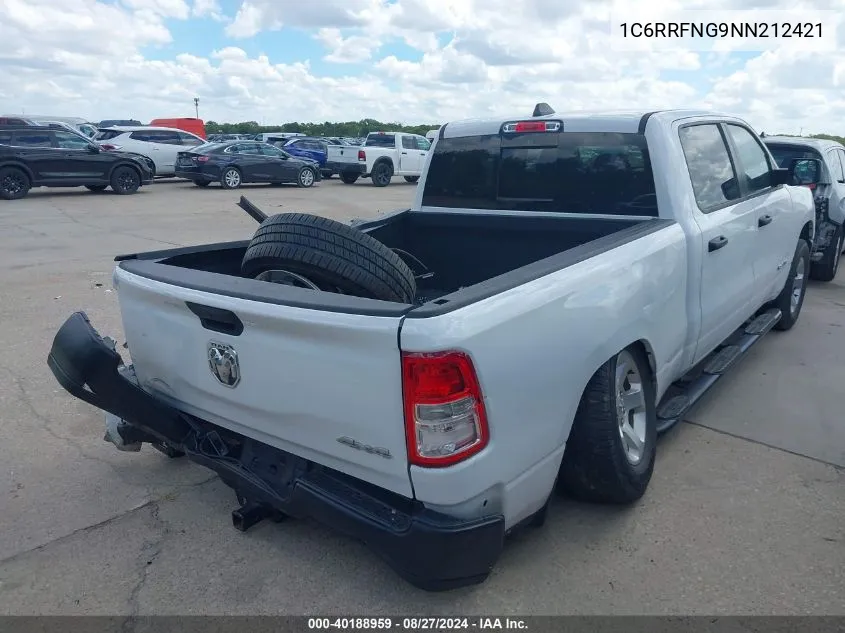 2022 Ram 1500 Tradesman 4X4 6'4 Box VIN: 1C6RRFNG9NN212421 Lot: 40188959