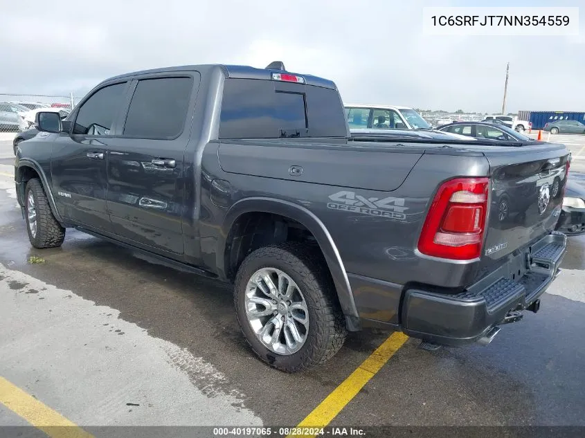 2022 Ram 1500 Laramie 4X4 5'7 Box VIN: 1C6SRFJT7NN354559 Lot: 40197065