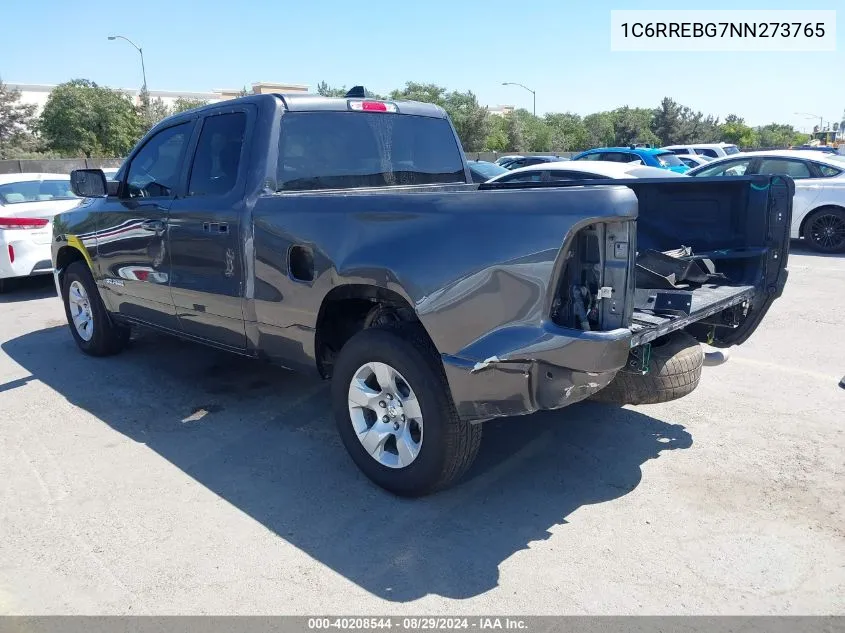 1C6RREBG7NN273765 2022 Ram 1500 Big Horn Quad Cab 4X2 6'4 Box