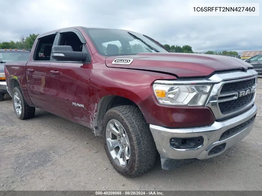 1C6SRFFT2NN427460 2022 Ram 1500 Big Horn 4X4 5'7 Box