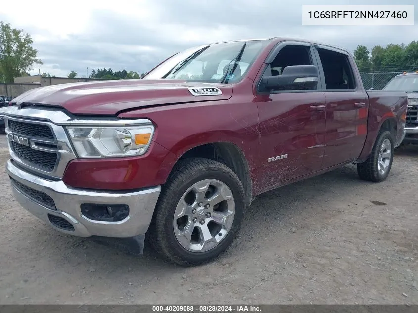 2022 Ram 1500 Big Horn 4X4 5'7 Box VIN: 1C6SRFFT2NN427460 Lot: 40209088