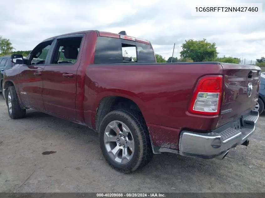 2022 Ram 1500 Big Horn 4X4 5'7 Box VIN: 1C6SRFFT2NN427460 Lot: 40209088