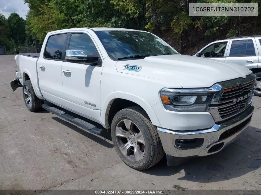 2022 Ram 1500 Laramie 4X4 5'7 Box VIN: 1C6SRFJT8NN310702 Lot: 40224707