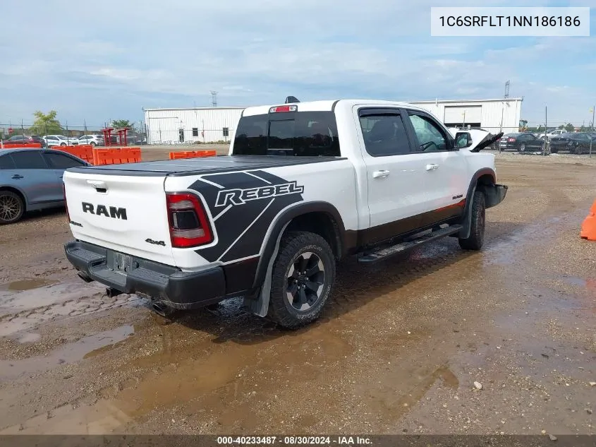 2022 Ram 1500 Rebel VIN: 1C6SRFLT1NN186186 Lot: 40233487