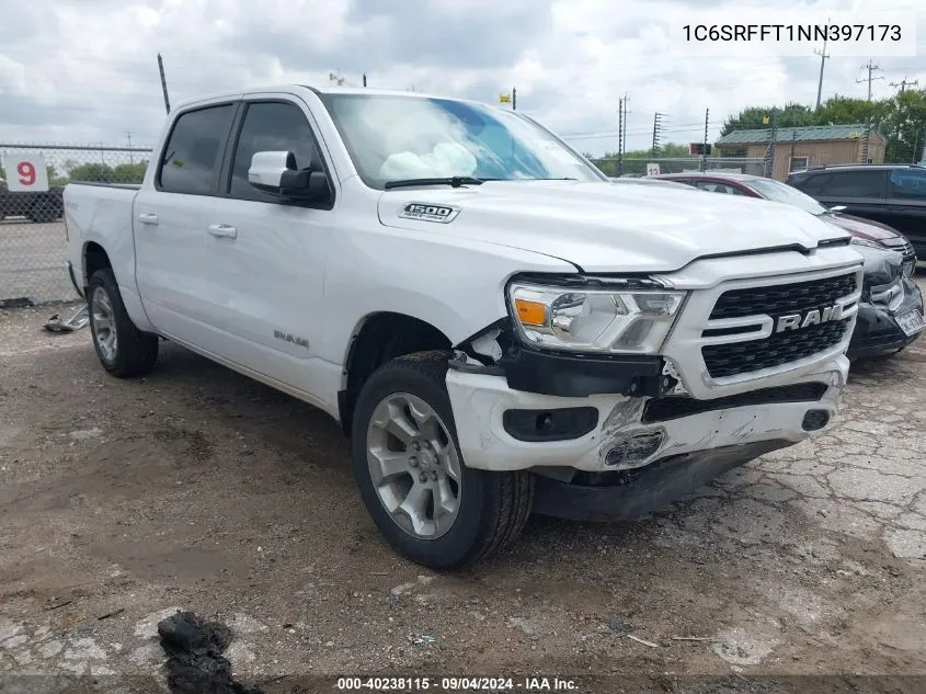 2022 Ram 1500 Lone Star 4X4 5'7 Box VIN: 1C6SRFFT1NN397173 Lot: 40238115