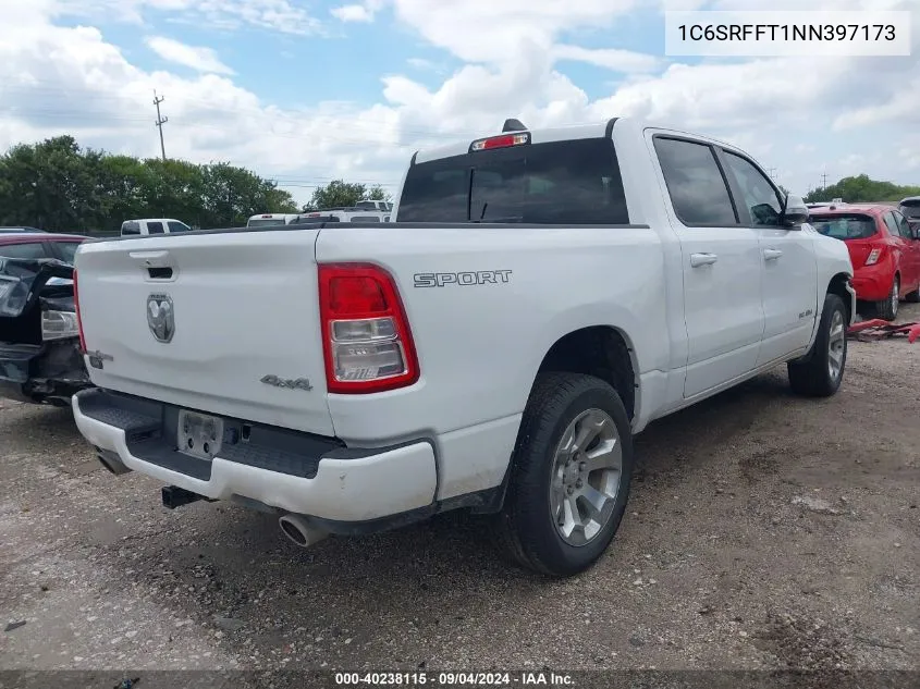 2022 Ram 1500 Lone Star 4X4 5'7 Box VIN: 1C6SRFFT1NN397173 Lot: 40238115