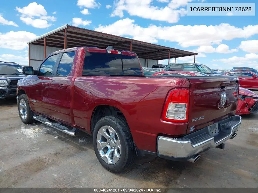 2022 Ram 1500 Big Horn Quad Cab 4X2 6'4 Box VIN: 1C6RREBT8NN178628 Lot: 40241201