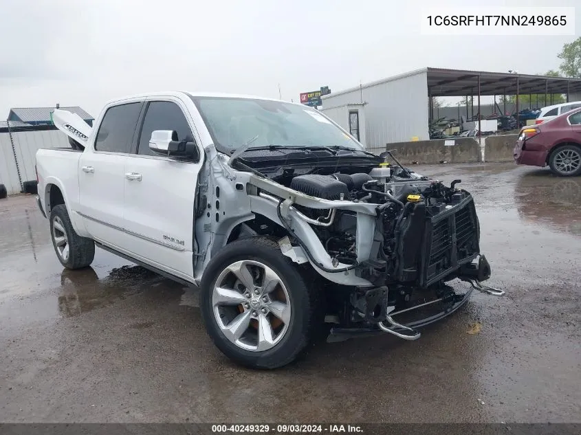 2022 Ram 1500 Limited 4X4 5'7 Box VIN: 1C6SRFHT7NN249865 Lot: 40249329