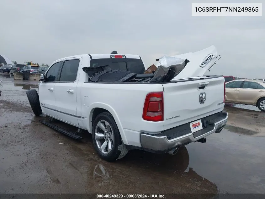 1C6SRFHT7NN249865 2022 Ram 1500 Limited 4X4 5'7 Box