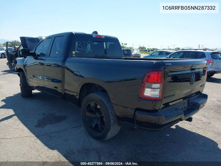 1C6RRFBG5NN287332 2022 Ram 1500 Big Horn Quad Cab 4X4 6'4 Box