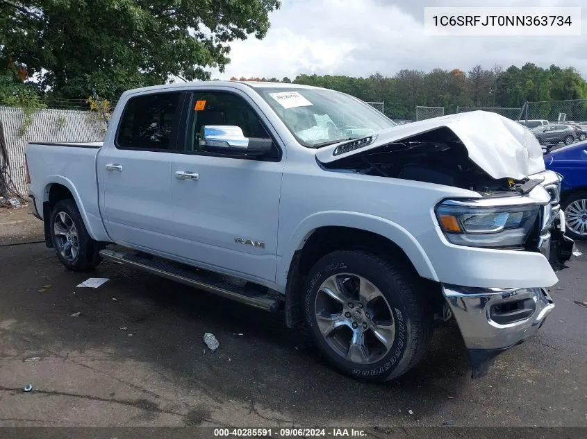 2022 Ram 1500 Laramie 4X4 5'7 Box VIN: 1C6SRFJT0NN363734 Lot: 40285591