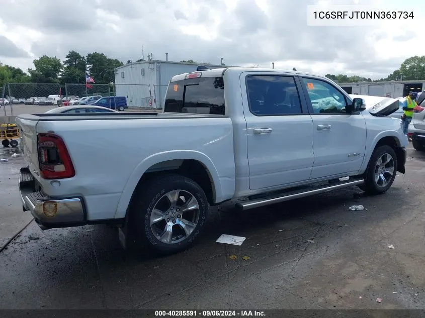 2022 Ram 1500 Laramie 4X4 5'7 Box VIN: 1C6SRFJT0NN363734 Lot: 40285591