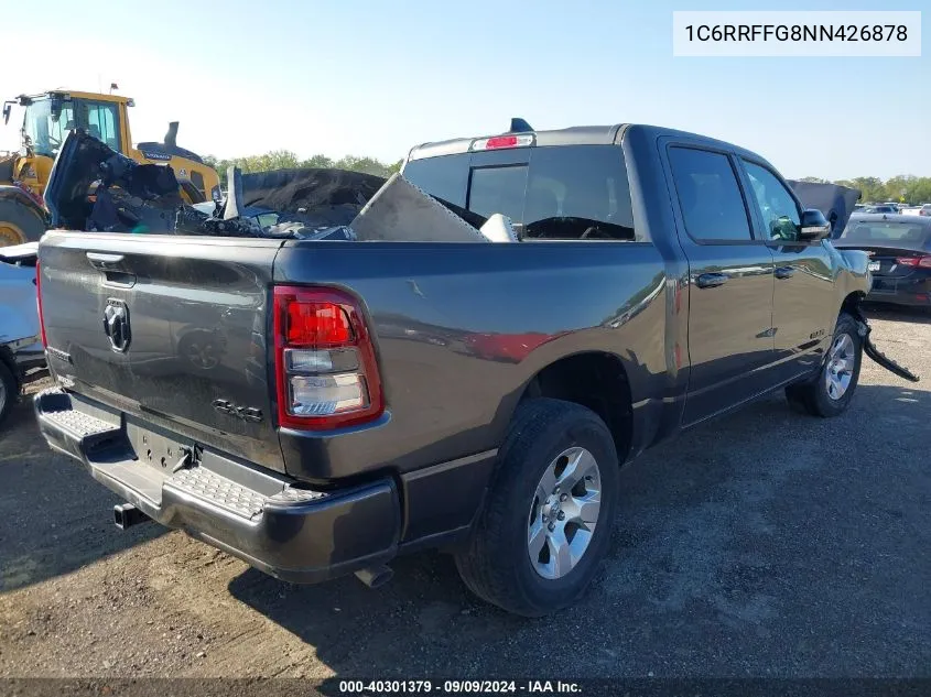 2022 Ram 1500 Big Horn 4X4 5'7 Box VIN: 1C6RRFFG8NN426878 Lot: 40301379