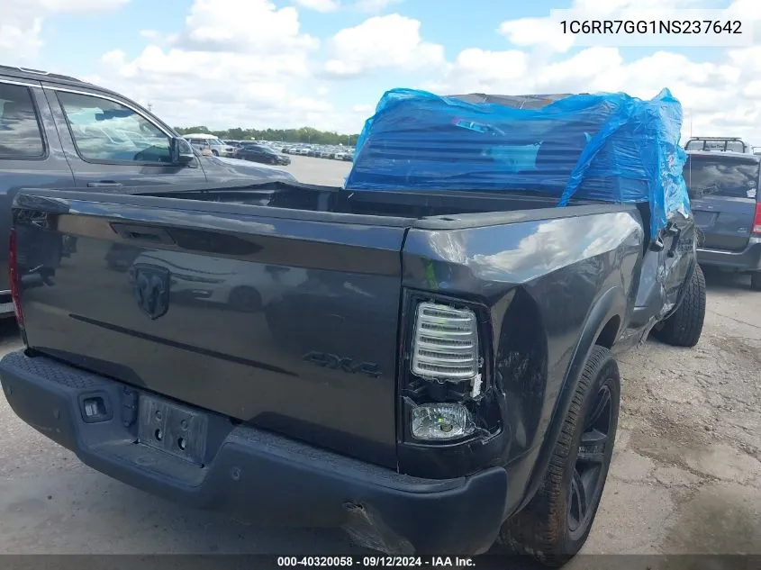 2022 Ram 1500 Classic Warlock Quad Cab 4X4 6'4 Box VIN: 1C6RR7GG1NS237642 Lot: 40320058