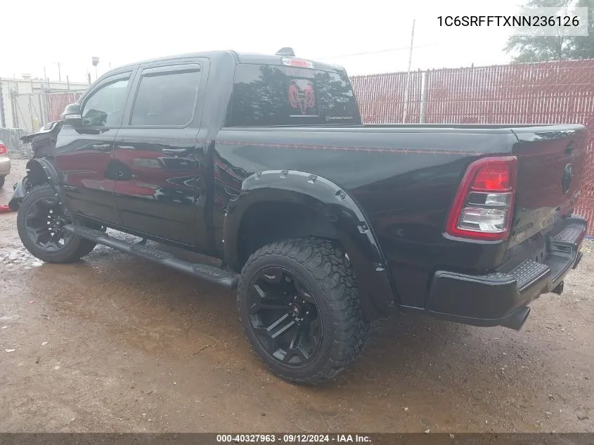 2022 Ram 1500 Big Horn 4X4 5'7 Box VIN: 1C6SRFFTXNN236126 Lot: 40327963