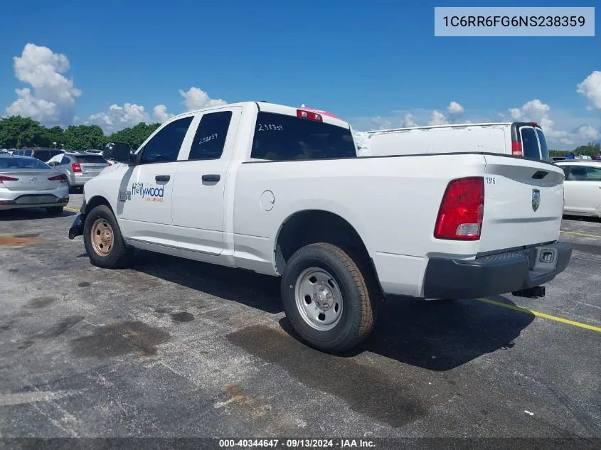 2022 Ram 1500 Classic Tradesman VIN: 1C6RR6FG6NS238359 Lot: 40344647