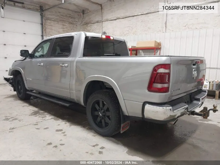 2022 Ram 1500 Laramie 4X4 5'7 Box VIN: 1C6SRFJT8NN284344 Lot: 40472068