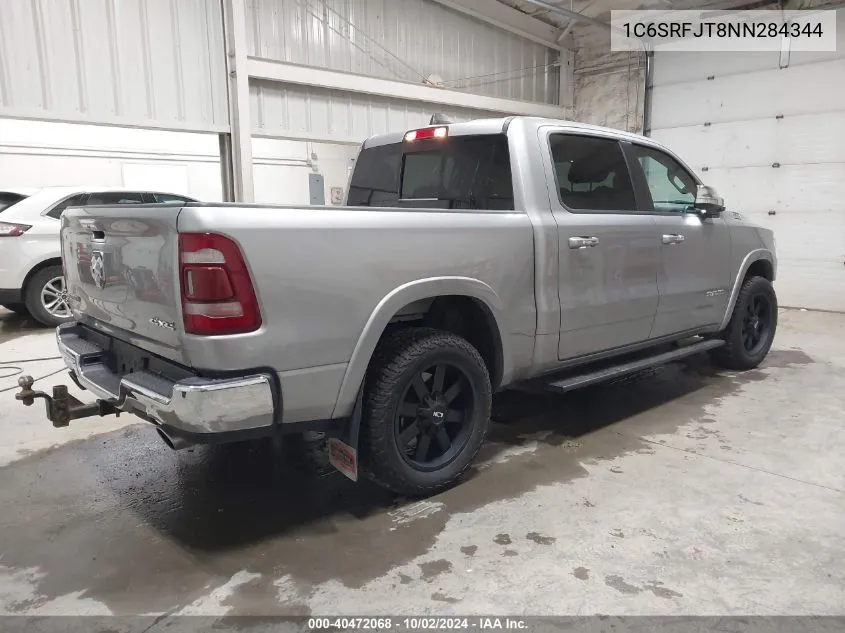 2022 Ram 1500 Laramie 4X4 5'7 Box VIN: 1C6SRFJT8NN284344 Lot: 40472068