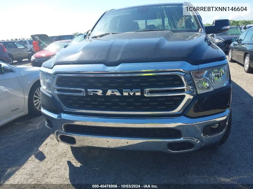 2022 Ram 1500 Big Horn 4X2 6'4 Box VIN: 1C6RREBTXNN146604 Lot: 40476906