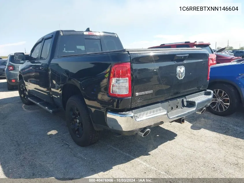 2022 Ram 1500 Big Horn 4X2 6'4 Box VIN: 1C6RREBTXNN146604 Lot: 40476906