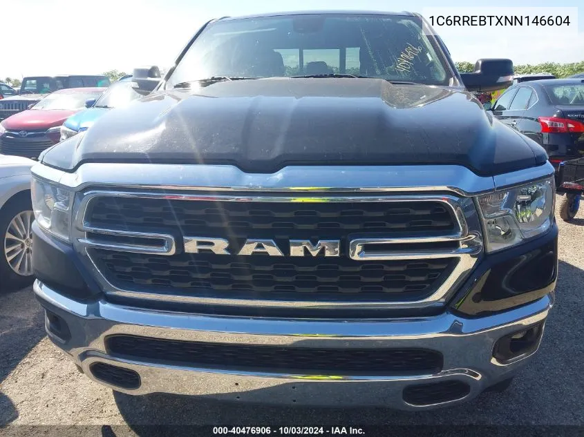 2022 Ram 1500 Big Horn 4X2 6'4 Box VIN: 1C6RREBTXNN146604 Lot: 40476906