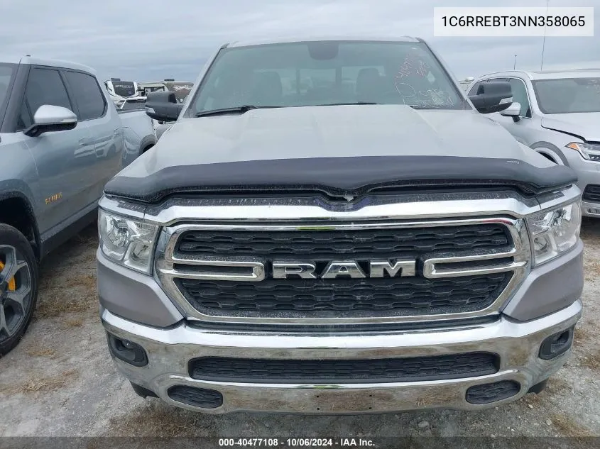 2022 Ram 1500 Big Horn/Lone Star VIN: 1C6RREBT3NN358065 Lot: 40477108