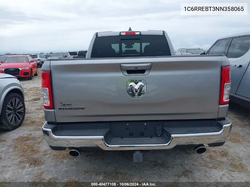 2022 Ram 1500 Big Horn/Lone Star VIN: 1C6RREBT3NN358065 Lot: 40477108