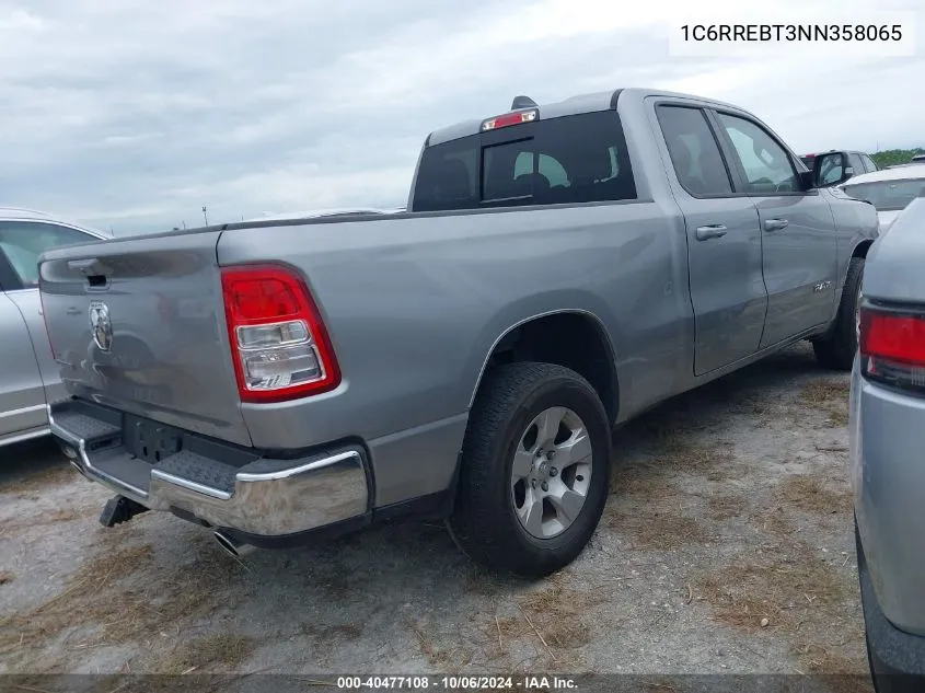 2022 Ram 1500 Big Horn/Lone Star VIN: 1C6RREBT3NN358065 Lot: 40477108