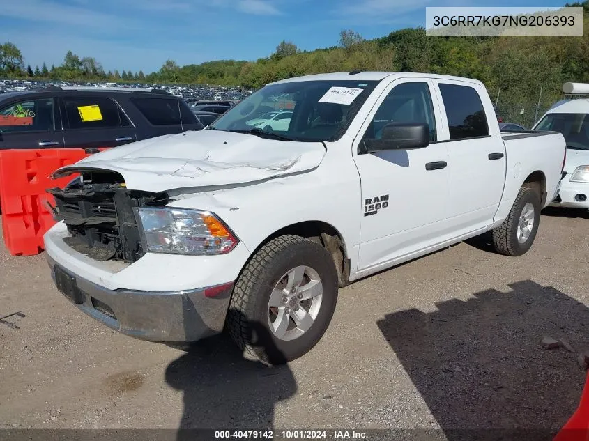 2022 Ram 1500 Classic Tradesman 4X4 5'7 Box VIN: 3C6RR7KG7NG206393 Lot: 40479142