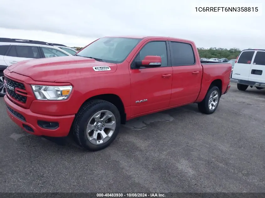 2022 Ram 1500 Big Horn 4X2 5'7 Box VIN: 1C6RREFT6NN358815 Lot: 40483930