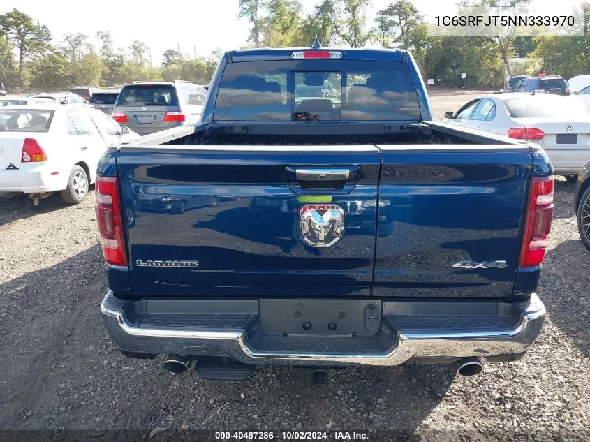 2022 Ram 1500 Laramie 4X4 5'7 Box VIN: 1C6SRFJT5NN333970 Lot: 40487286