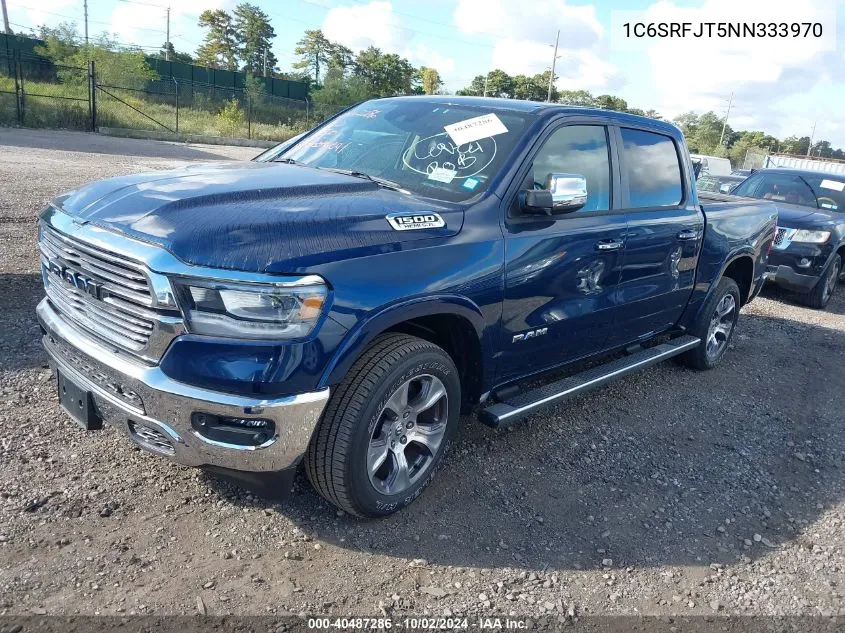 2022 Ram 1500 Laramie 4X4 5'7 Box VIN: 1C6SRFJT5NN333970 Lot: 40487286