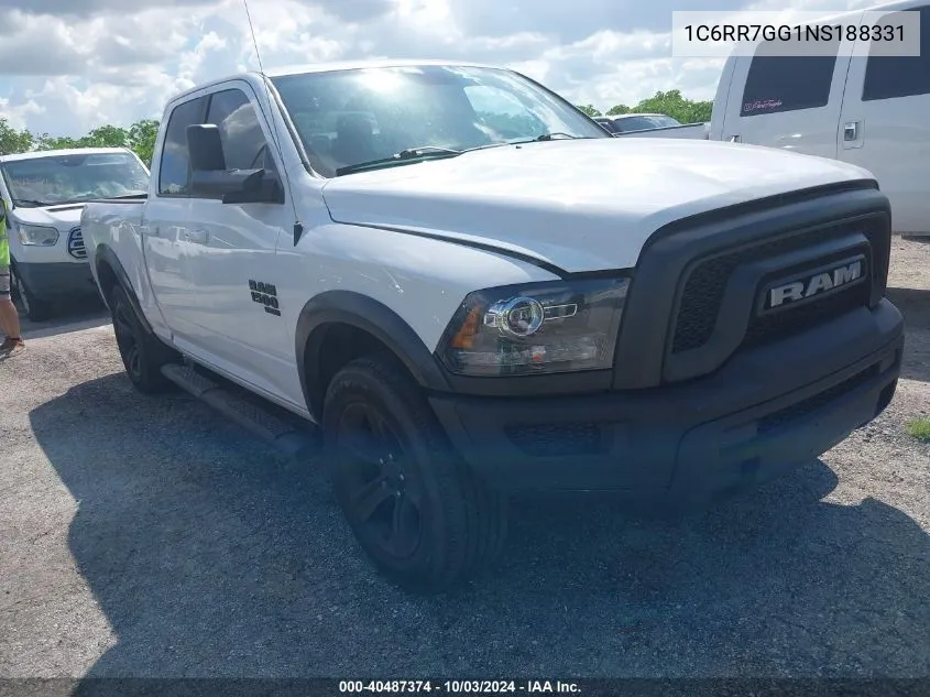 2022 Ram 1500 Classic Warlock 4X4 6'4 Box VIN: 1C6RR7GG1NS188331 Lot: 40487374