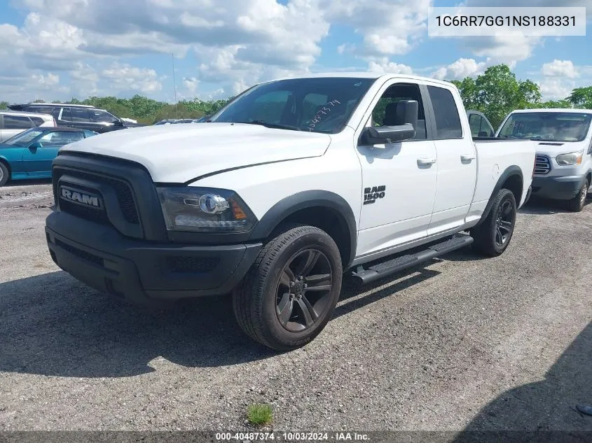 2022 Ram 1500 Classic Warlock 4X4 6'4 Box VIN: 1C6RR7GG1NS188331 Lot: 40487374