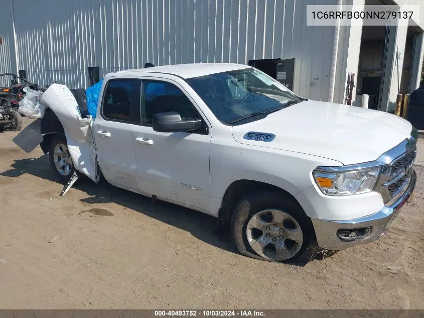 2022 Ram 1500 Big Horn 4X4 6'4 Box VIN: 1C6RRFBG0NN279137 Lot: 40493752