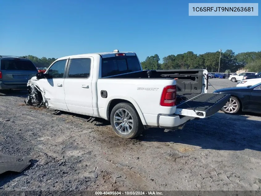 2022 Ram 1500 Laramie 4X4 5'7 Box VIN: 1C6SRFJT9NN263681 Lot: 40495504