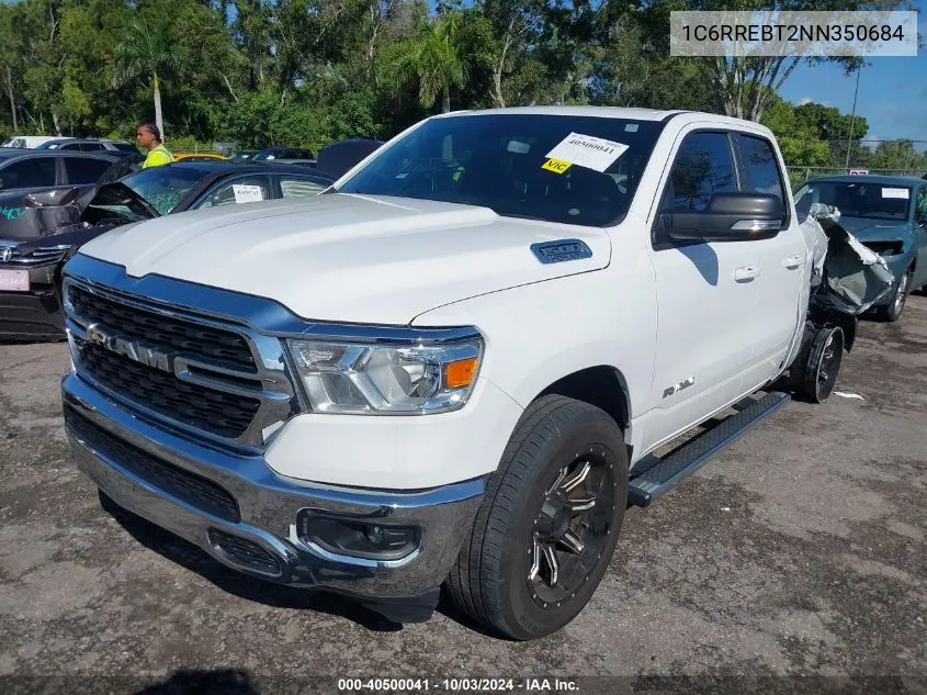 2022 Ram 1500 Big Horn 4X2 6'4 Box VIN: 1C6RREBT2NN350684 Lot: 40500041