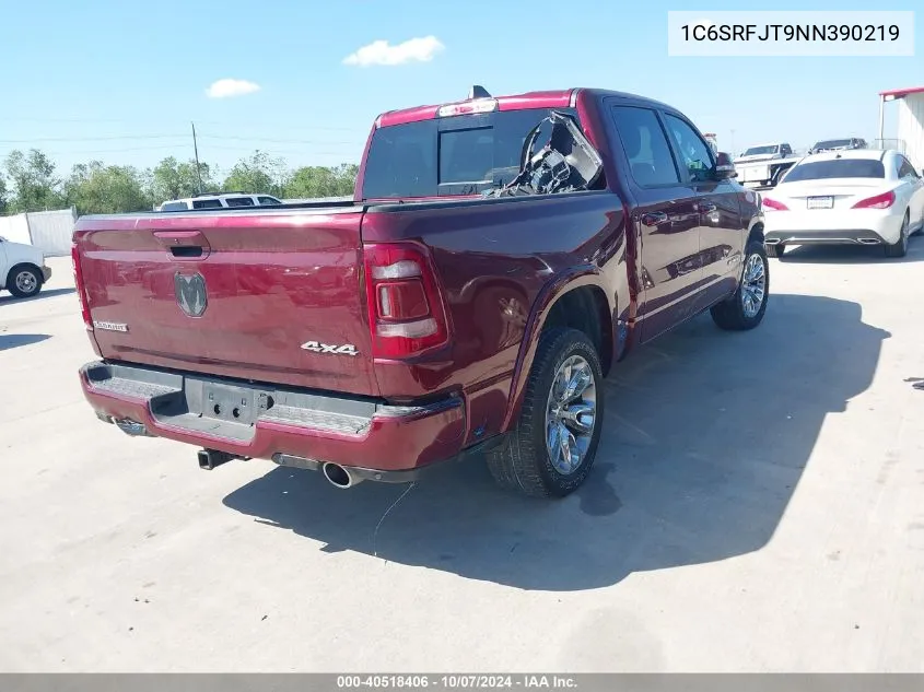 2022 Ram 1500 Laramie VIN: 1C6SRFJT9NN390219 Lot: 40518406