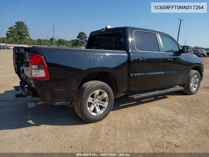 2022 Ram 1500 Lone Star 4X4 5'7 Box VIN: 1C6SRFFT0NN317264 Lot: 40519161