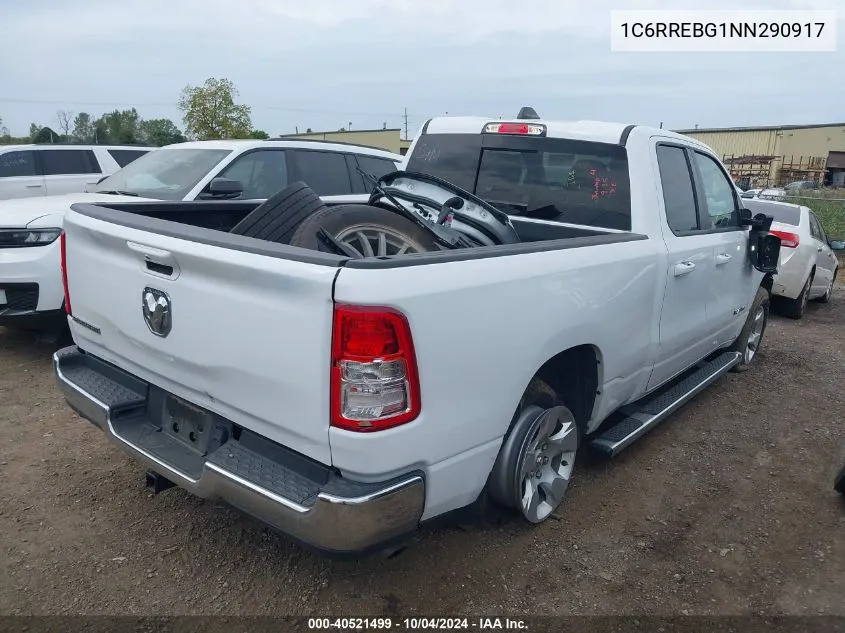 2022 Ram 1500 Big Horn 4X2 6'4 Box VIN: 1C6RREBG1NN290917 Lot: 40521499