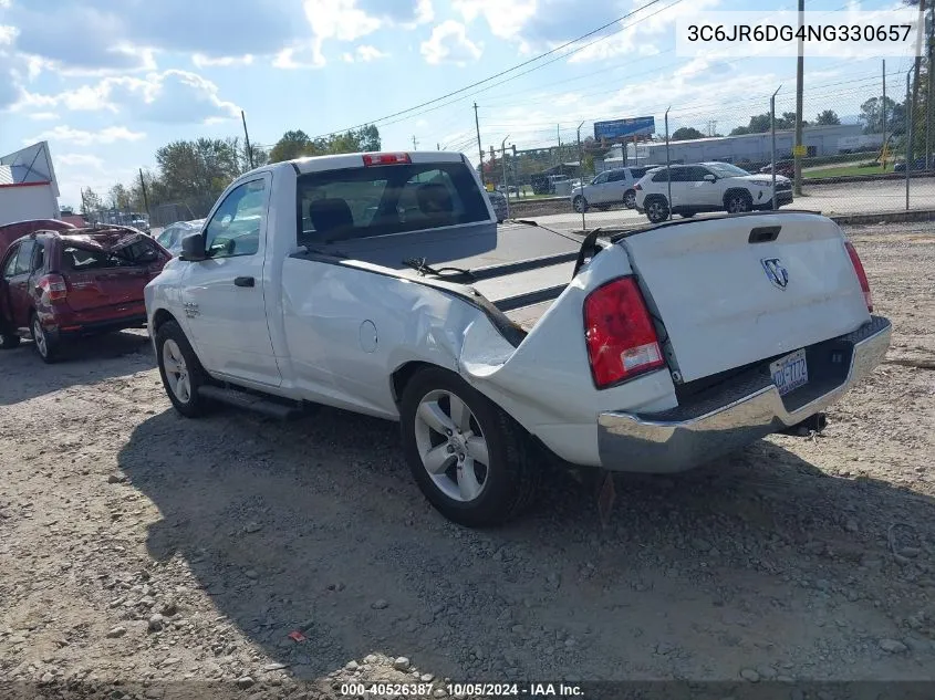 2022 Ram 1500 Classic Tradesman 4X2 8' Box VIN: 3C6JR6DG4NG330657 Lot: 40526387