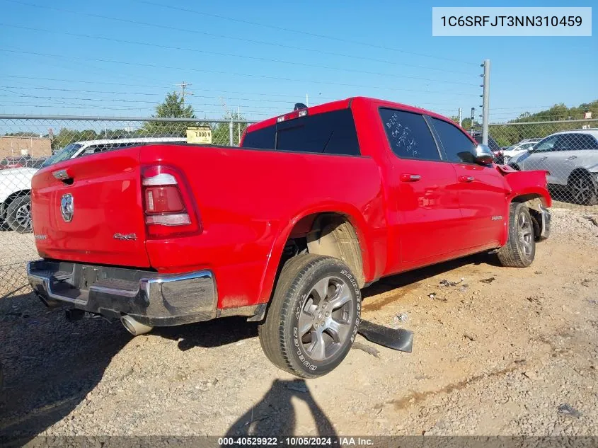 2022 Ram 1500 Laramie VIN: 1C6SRFJT3NN310459 Lot: 40529922