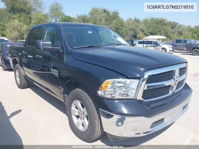 2022 Ram 1500 Classic Slt VIN: 1C6RR7LG7NS219510 Lot: 40535832