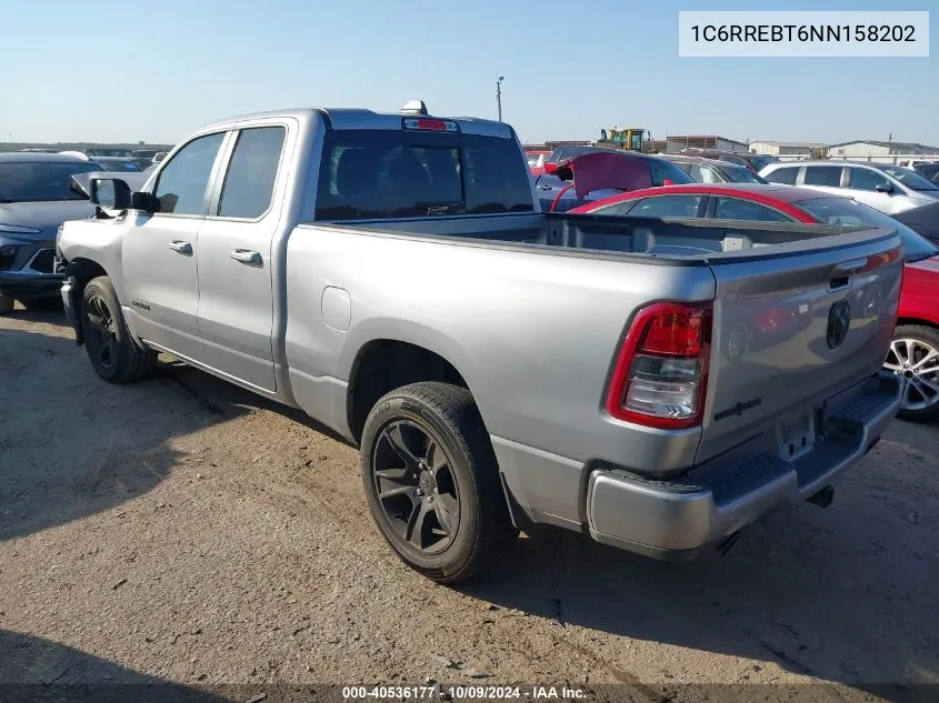 2022 Ram 1500 Big Horn/Lone Star VIN: 1C6RREBT6NN158202 Lot: 40536177