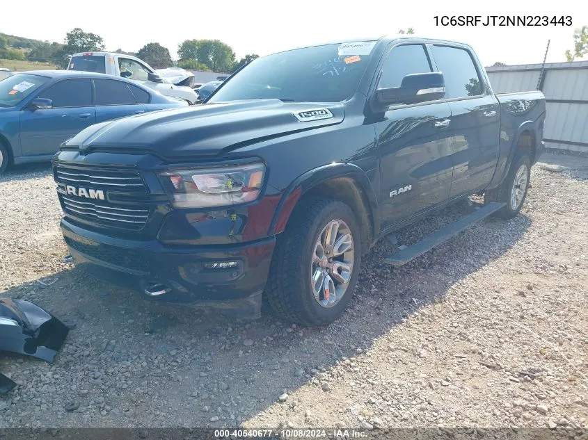 2022 Ram 1500 Laramie 4X4 5'7 Box VIN: 1C6SRFJT2NN223443 Lot: 40540677