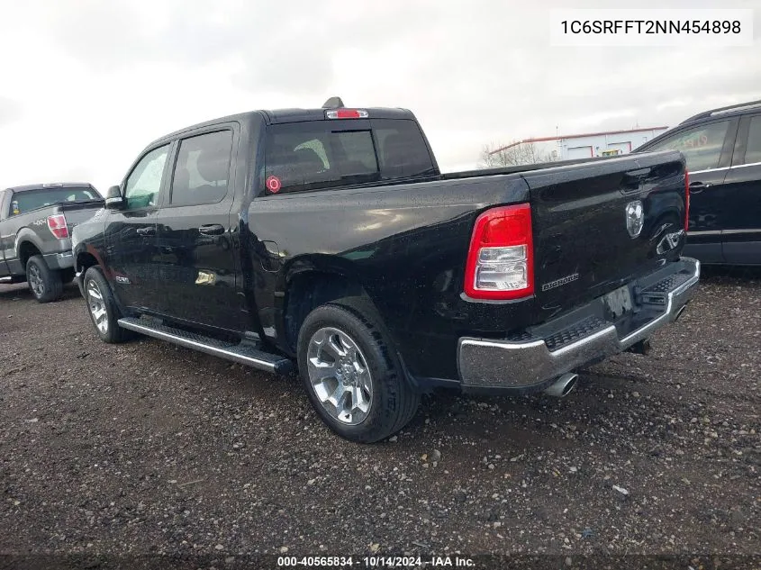 2022 Ram 1500 Big Horn/Lone Star VIN: 1C6SRFFT2NN454898 Lot: 40565834