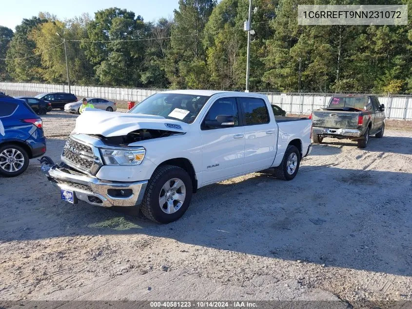 2022 Ram 1500 Big Horn/Lone Star VIN: 1C6RREFT9NN231072 Lot: 40581223